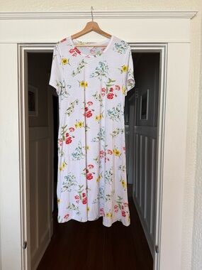 LuLaRoe White Floral Dress